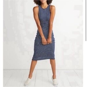 Marine Layer Blue and White Striped Dress